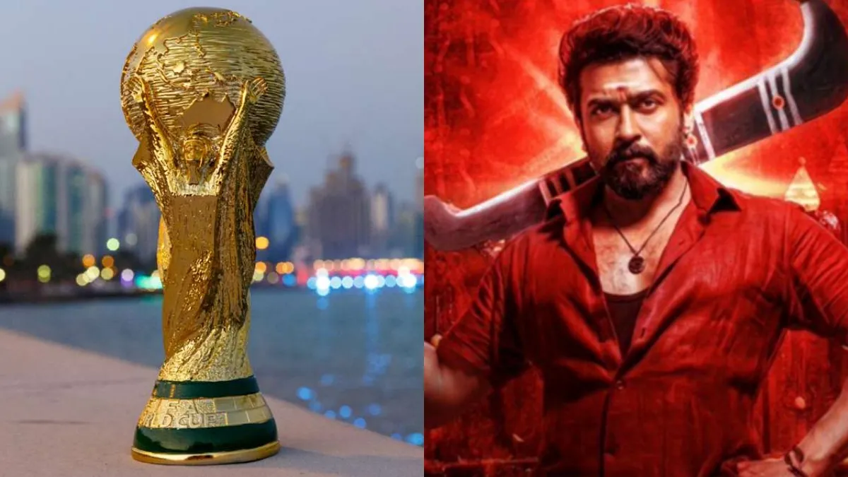 FIFA உலகக் கோப்பை பதிவில் ‘கருப்பு’ பட வசனம்! இணையத்தைக் கலக்கும் ‘பீக் சம்பவம் லோடிங்’!